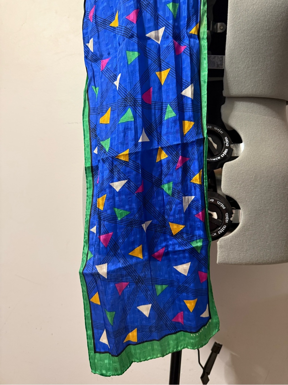 Vintage 80s silk scarf